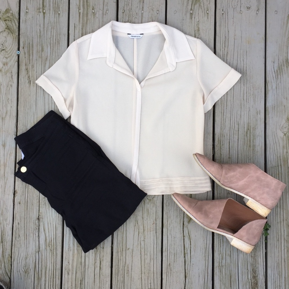 Vintage Sheer Crop Blouse